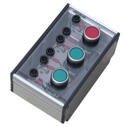 Box with Three Push Buttons, Teaching Education Equipment For School ...